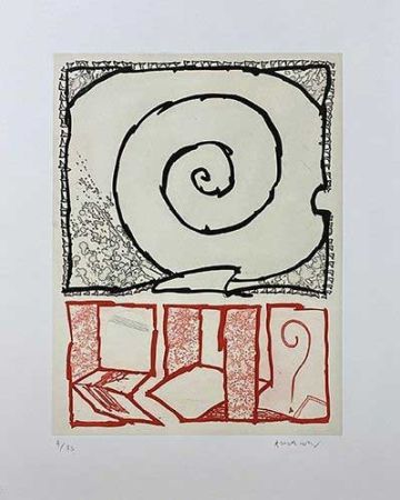 Incisione Alechinsky - Composition