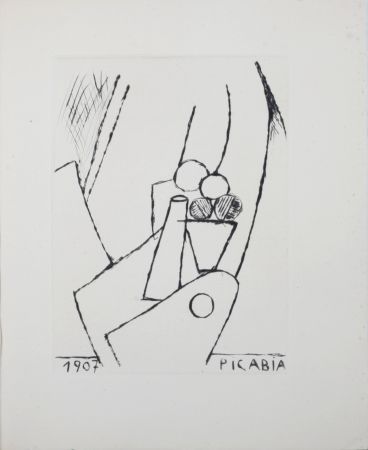 Incisione Picabia - Composition, 1947