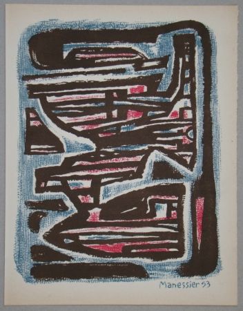 Litografia Manessier - Composition, 1953