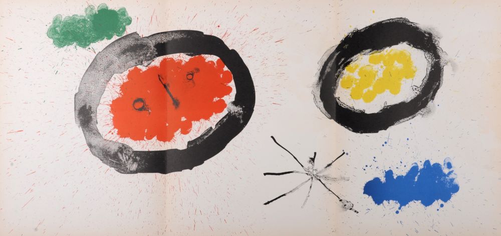 Litografia Miró - Composition, 1961