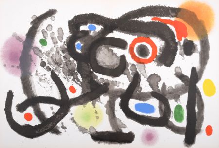 Litografia Miró - Composition, 1961