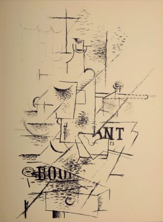 Litografia Braque - Composition, 1963