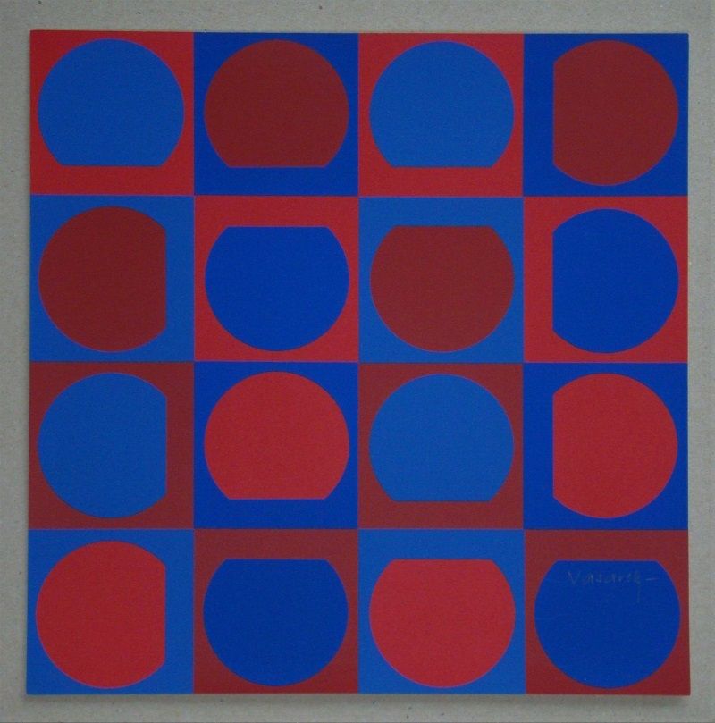 Serigrafia Vasarely - Composition, 1964