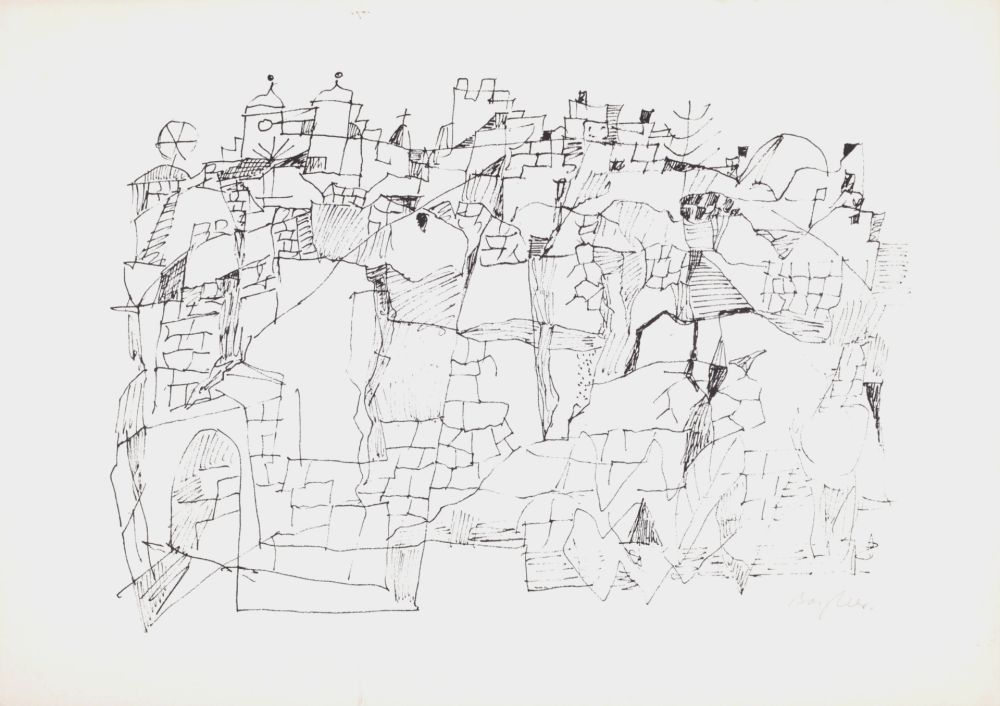 Litografia Bargheer - Composition, 1965
