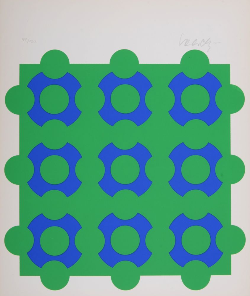 Serigrafia Vasarely - Composition, 1967 - Hand-signed
