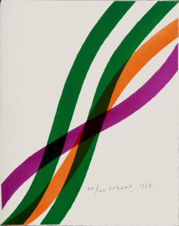 Litografia Dorazio - Composition, 1967 - Hand-signed!