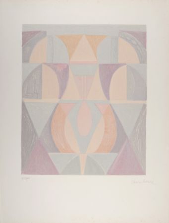 Litografia Charchoune - Composition, 1971 - Hand-signed