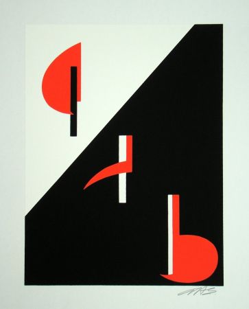 Serigrafia Béöthy Steiner - Composition, 1972