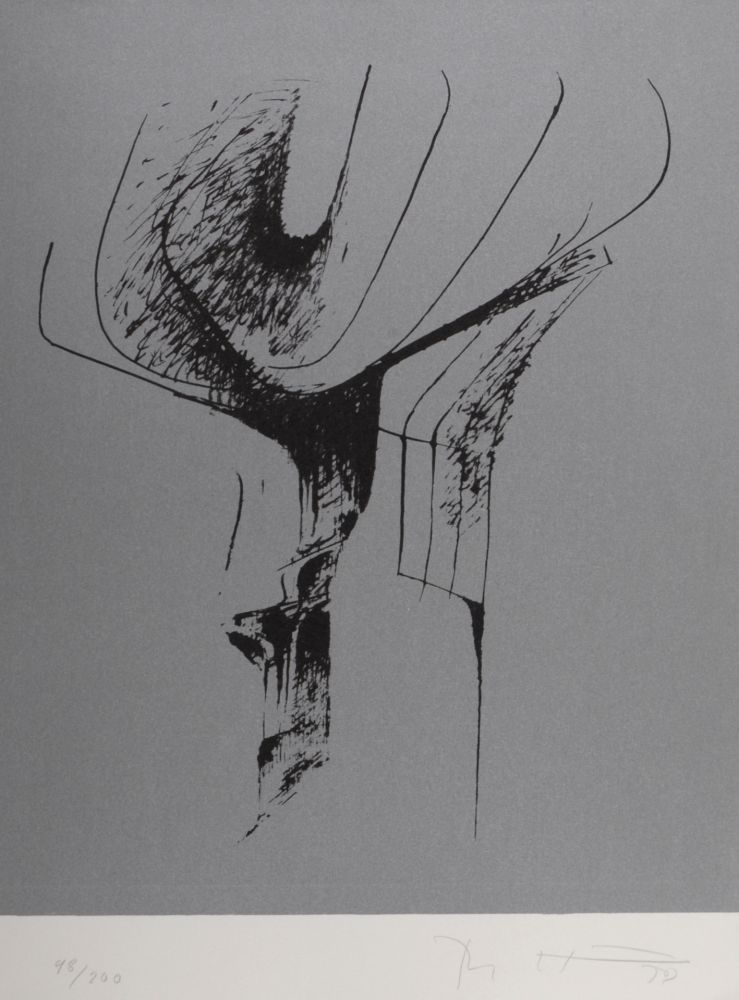 Litografia Heiliger - Composition, 1972 - Hand-signed