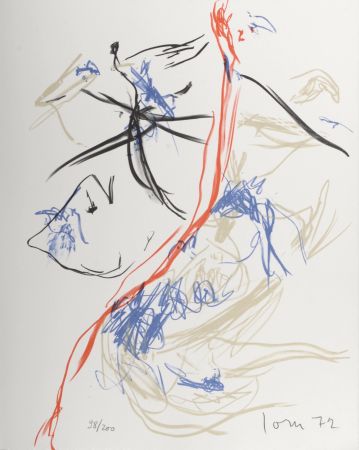 Litografia Jorn - Composition, 1972 - Hand-signed