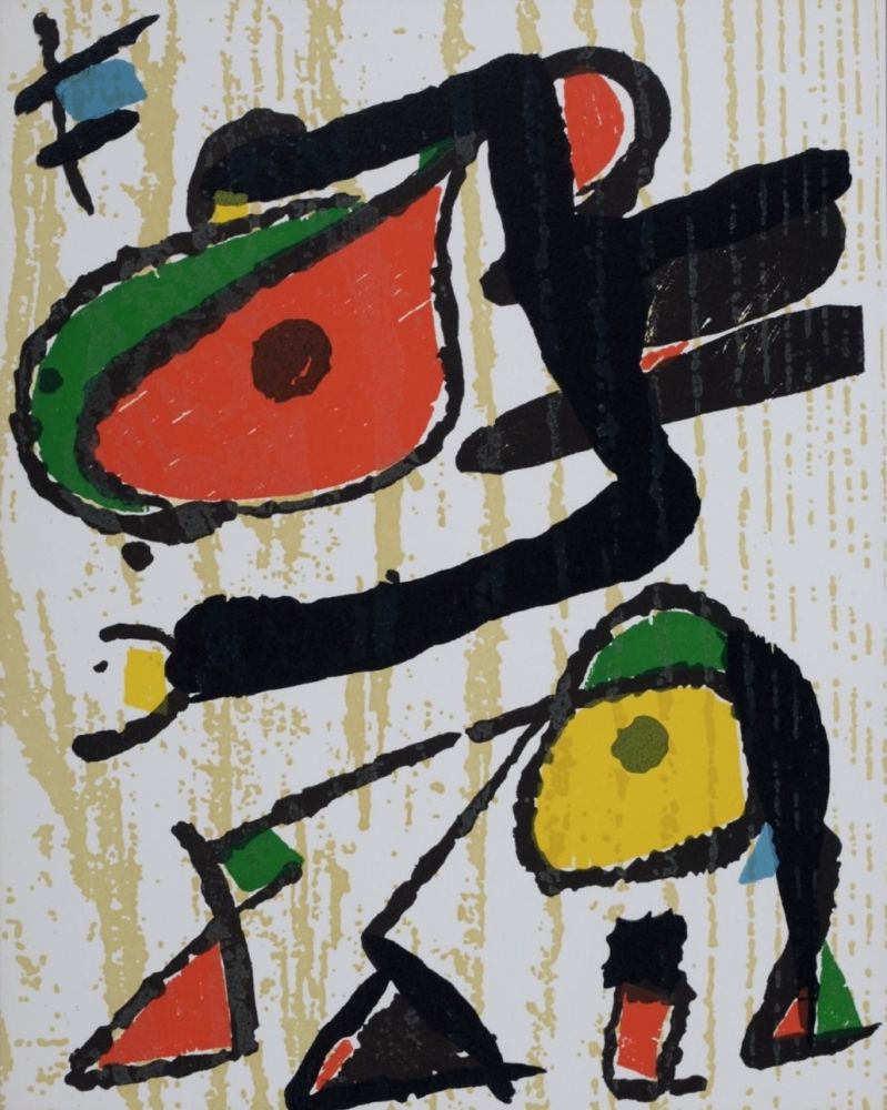 Incisione Su Legno Miró - Composition #2