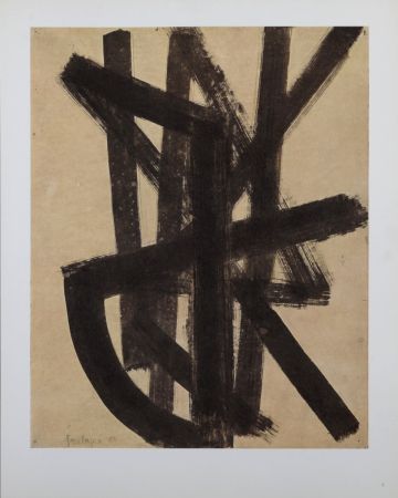 Litografia Soulages (After) - Composition #8, 1962
