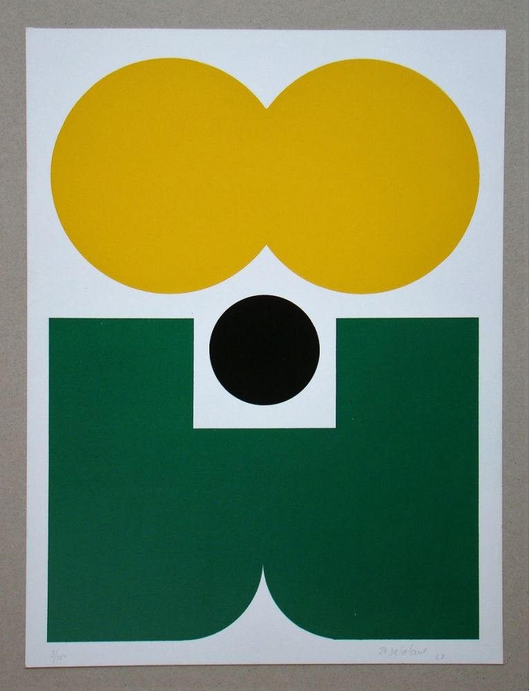 Serigrafia Delahaut - Composition abstrait, 1968