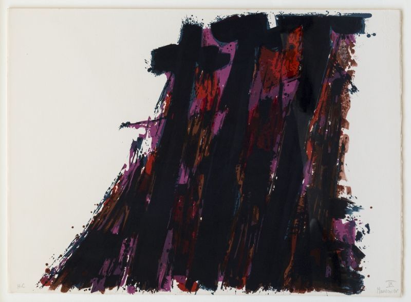 Litografia Manessier - Composition abstraite 