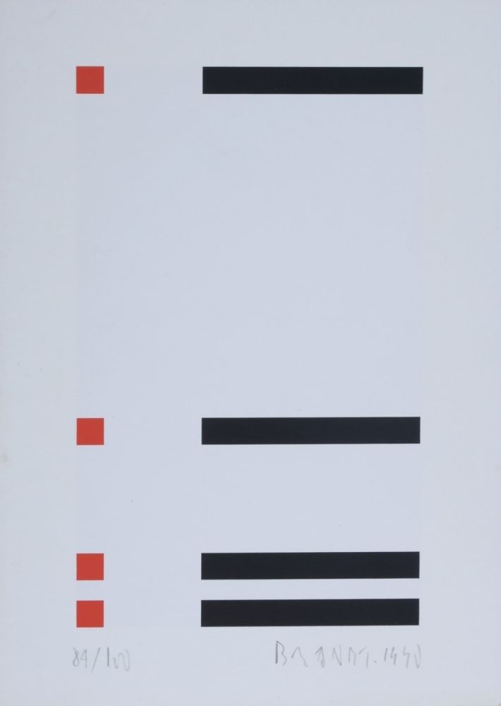 Serigrafia Brandt - Composition abstraite #1