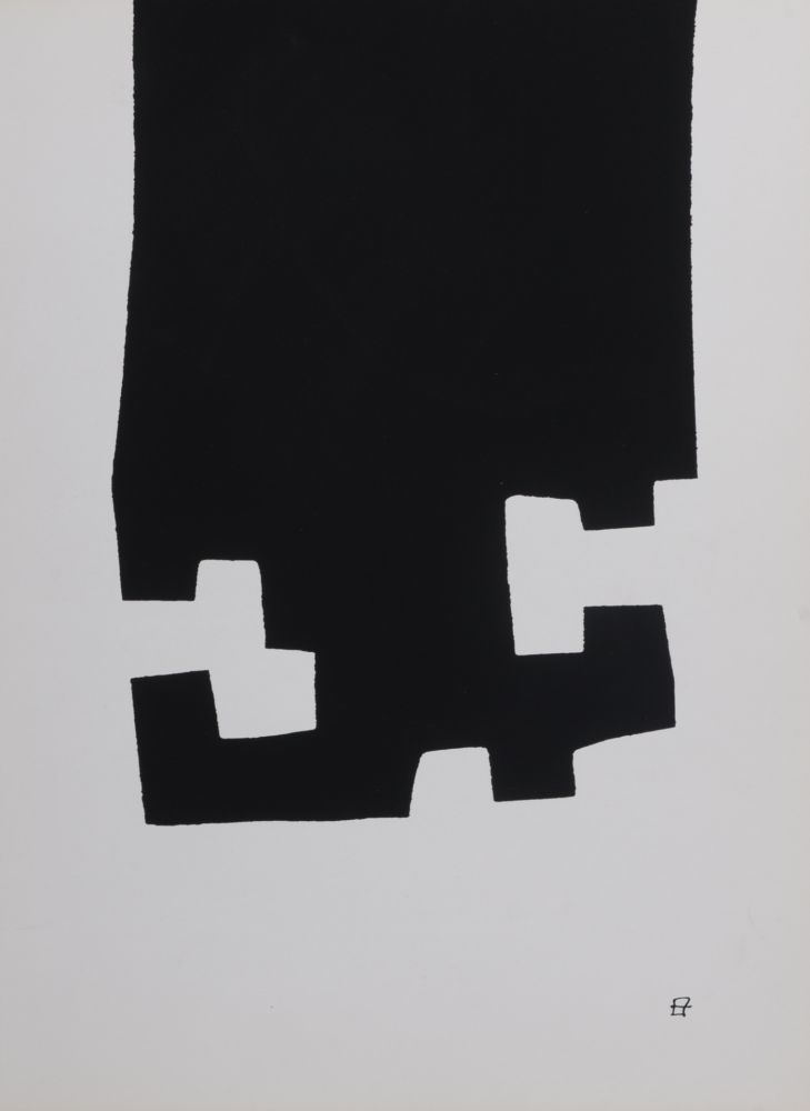 Litografia Chillida - Composition abstraite, 1982