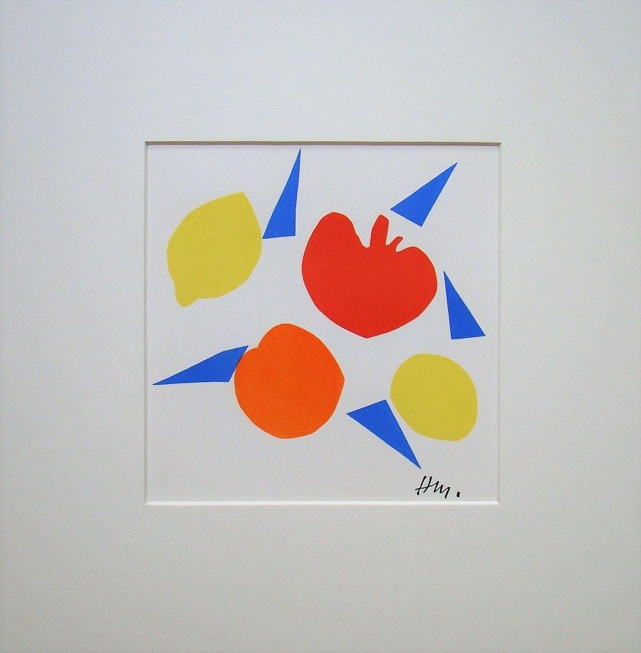 Litografia Matisse (After) - Composition aux fruits