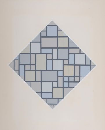 Serigrafia Mondrian - Composition avec plans de couleurs claires, 1919 (1957)