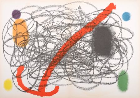 Litografia Miró - Composition (B), 1961