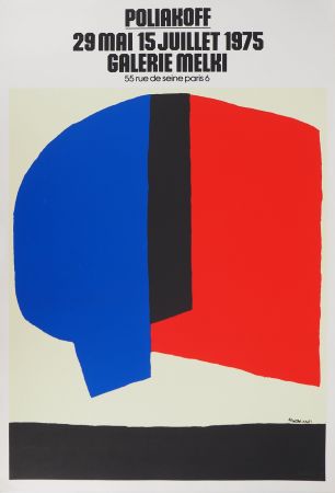 Libro Illustrato Poliakoff - Composition bleu, noire et rouge