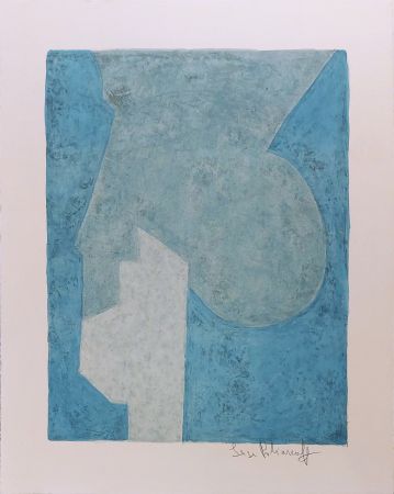 Litografia Poliakoff - Composition Bleue L62 
