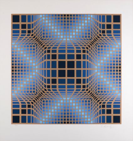 Serigrafia Vasarely - Composition, C. 1970 - Hand-signed & numbered