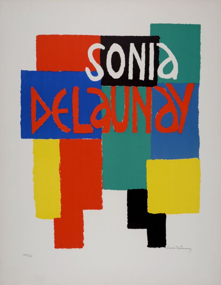 Litografia Delaunay - Composition, c. 1972 - Hand-signed