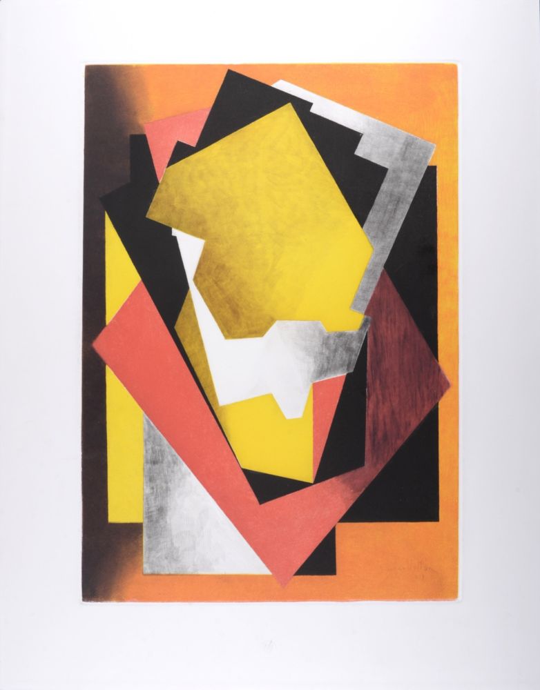 Acquatinta Villon - Composition, circa 1960