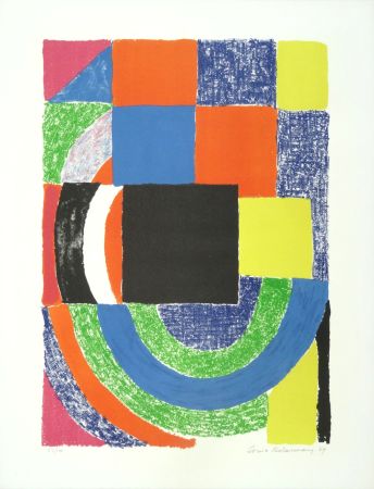 Litografia Jorn - Composition colorée