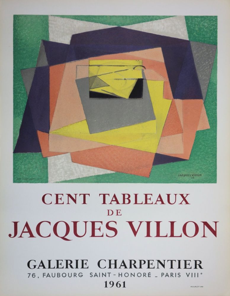 Libro Illustrato Villon - Composition cubiste abstraite