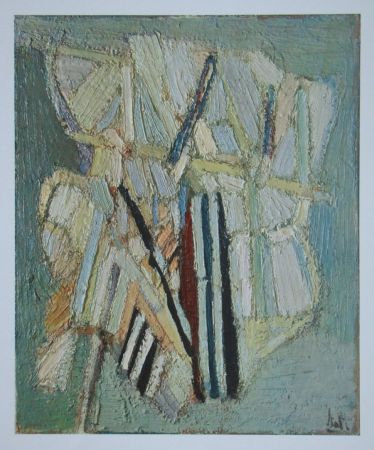 Litografia De Stael - Composition Céladon