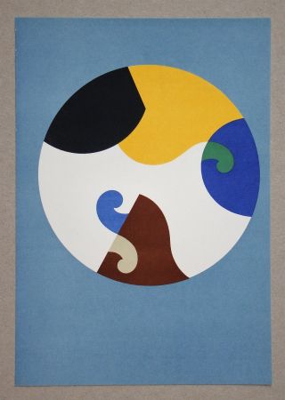 Litografia Taeuber-Arp - Composition dans un cercle, 1938