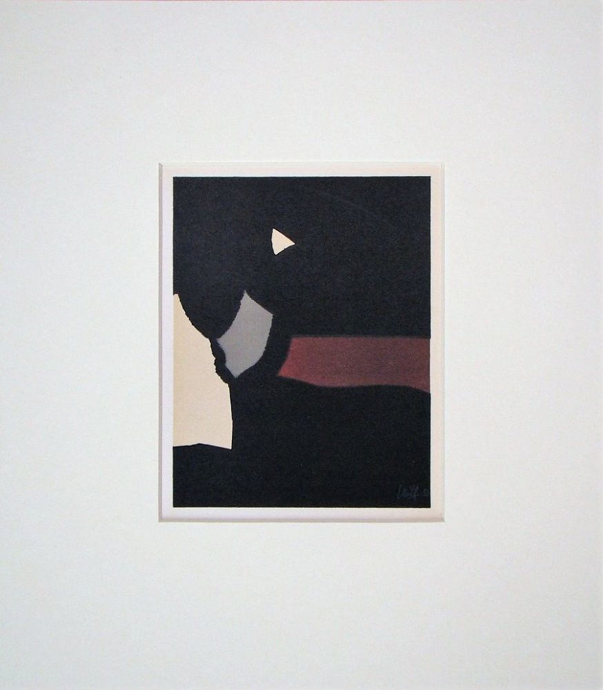 Litografia De Stael - Composition fond noir