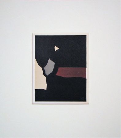 Litografia De Stael - Composition fond noir