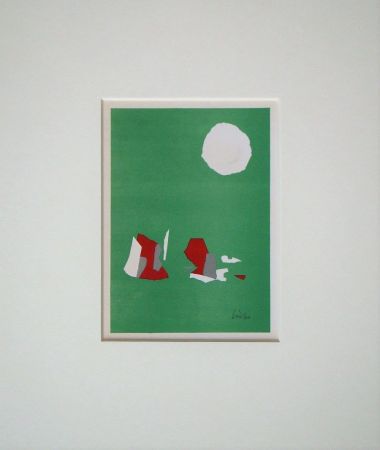 Litografia De Stael - Composition fond vert