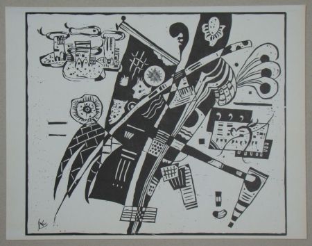 Incisione Su Legno Kandinsky - Composition from 1935