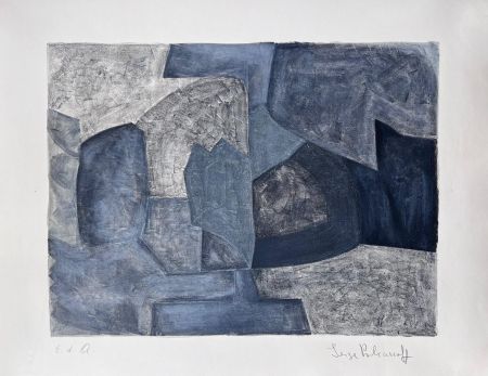 Litografia Poliakoff - Composition Grise L59 