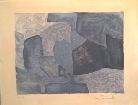 Litografia Poliakoff - Composition grise n°59