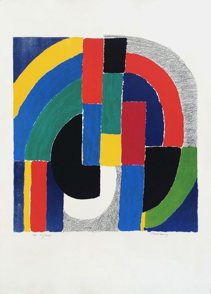 Litografia Delaunay - Composition géométrique