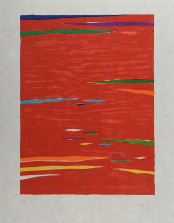 Litografia Dorazio - Composition (#H), 1976 - Hand-signed