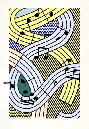 Serigrafia Lichtenstein - Composition III