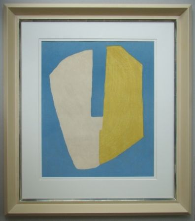 Litografia Poliakoff - Composition jaune et bleue