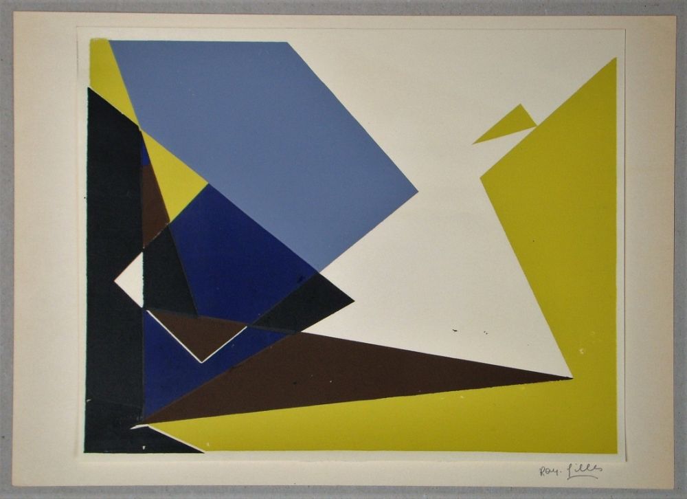 Serigrafia Gilles  - Composition pour Art Abstrait