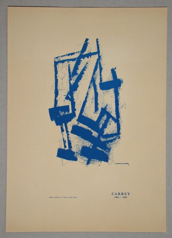 Litografia Carrey - Composition pour Galerie Ariel