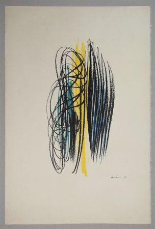 Litografia Hartung - Composition pour XXe Siècle - 1958