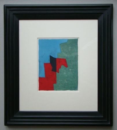 Litografia Poliakoff - Composition rouge, verte et bleue