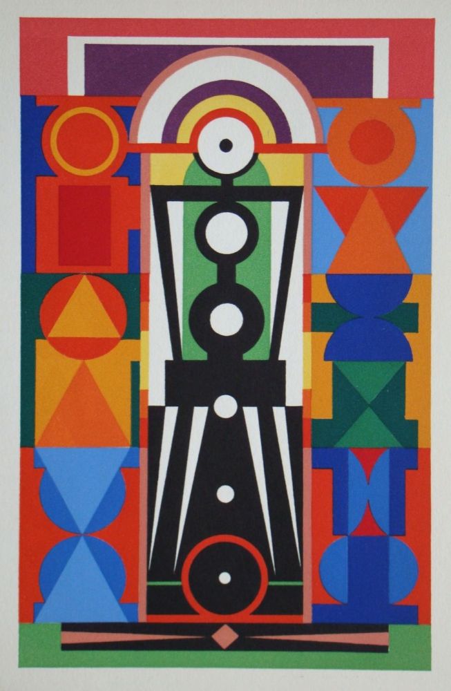 Serigrafia Herbin - Composition sur le mot Christ