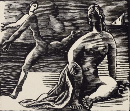 Incisione Su Legno Survage - Composition surréaliste XXVI (1), 1957
