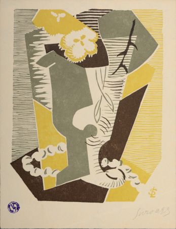 Incisione Su Legno Survage - Composition surréaliste XXXIX, 1926