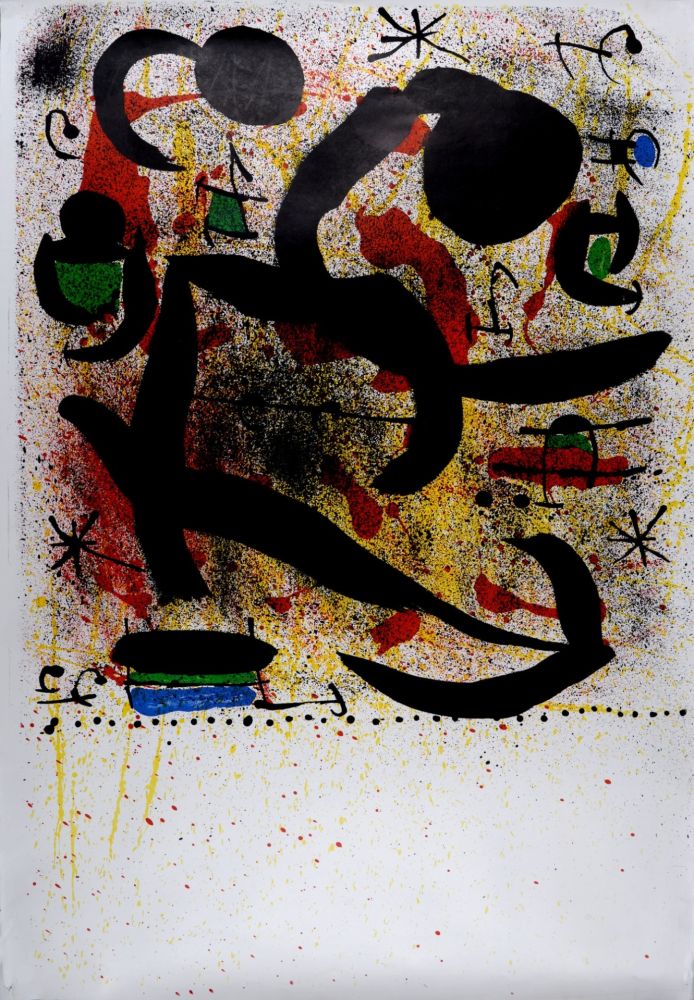 Litografia Miró - Composition, Variant I, 1969 (Proof before the letter)